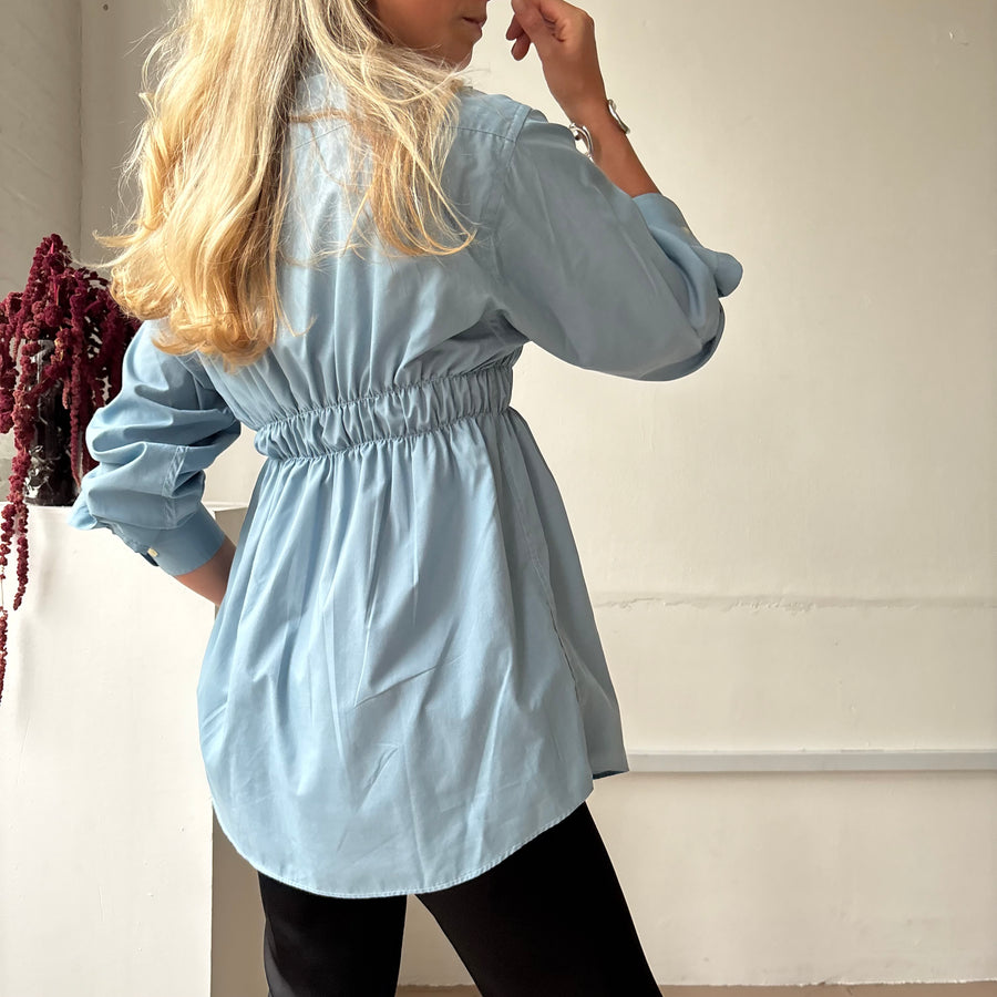 TEAL ELASTIC SHIRT