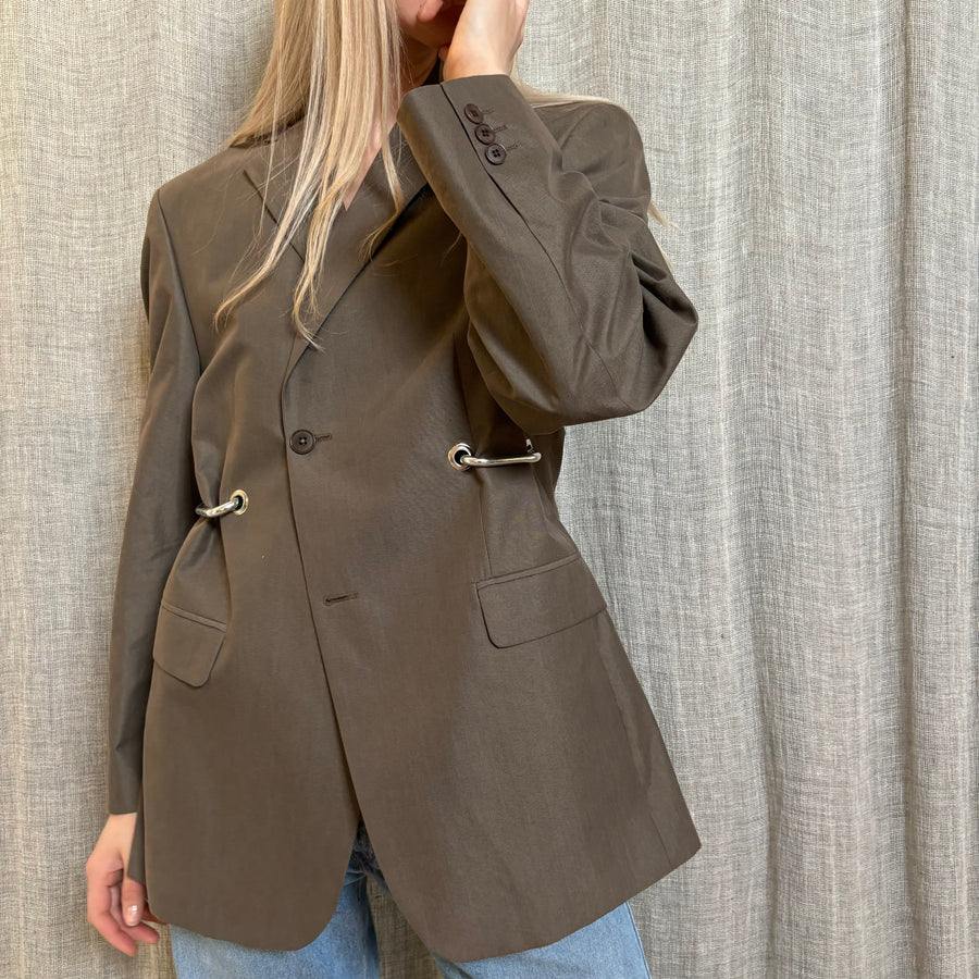 BROWN HARDWARE FRONT BLAZER