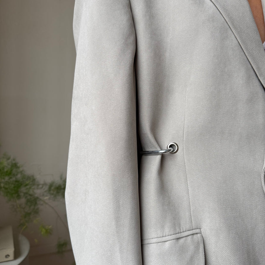 BEIGE HARDWARE FRONT BLAZER