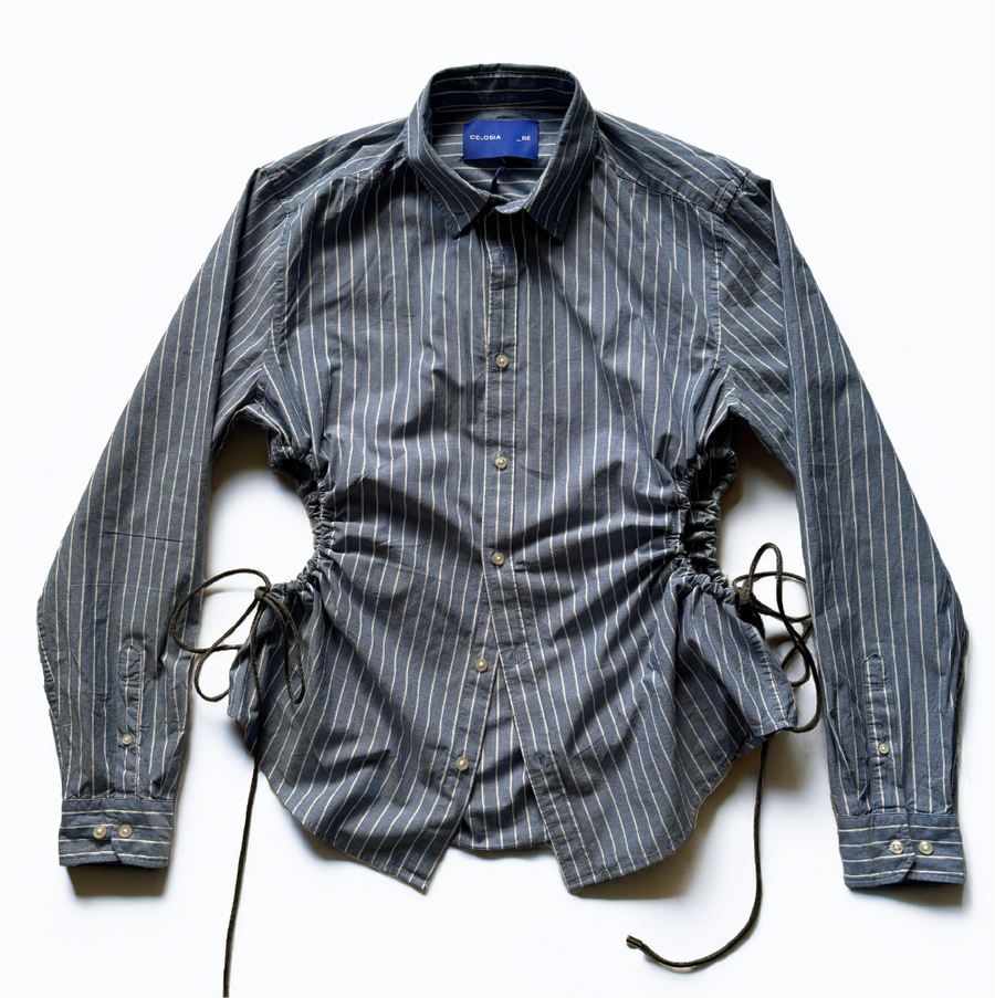 BLUE STRIPE CINCH SHIRT