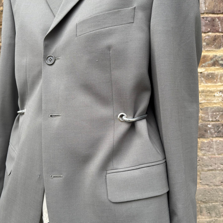 KHAKI HARDWARE FRONT BLAZER