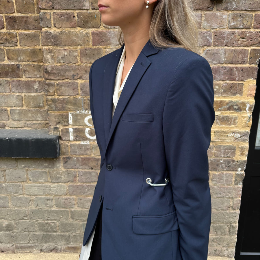 NAVY HARDWARE FRONT BLAZER