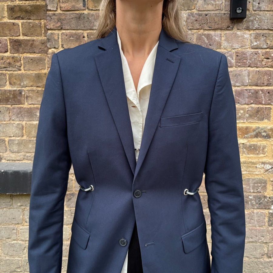 NAVY HARDWARE FRONT BLAZER