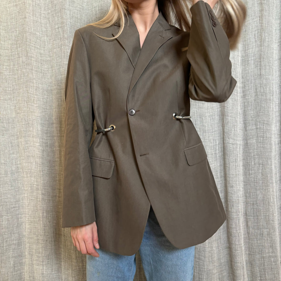 BROWN HARDWARE FRONT BLAZER