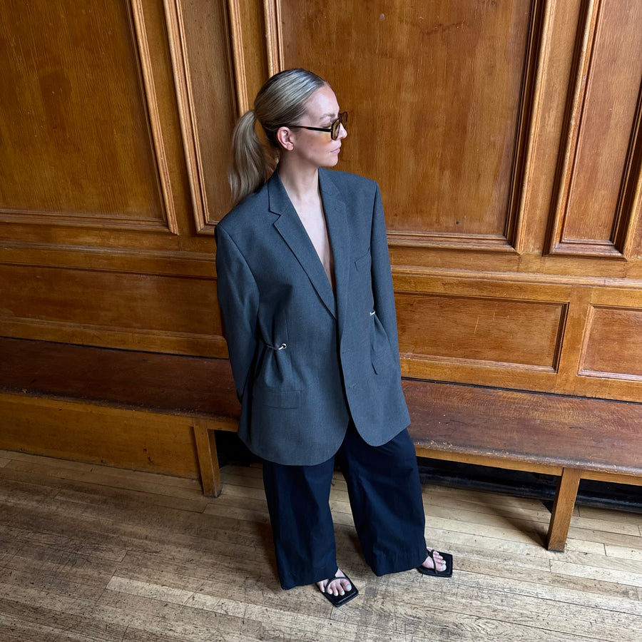 SOFT GREY HARDWARE FRONT BLAZER