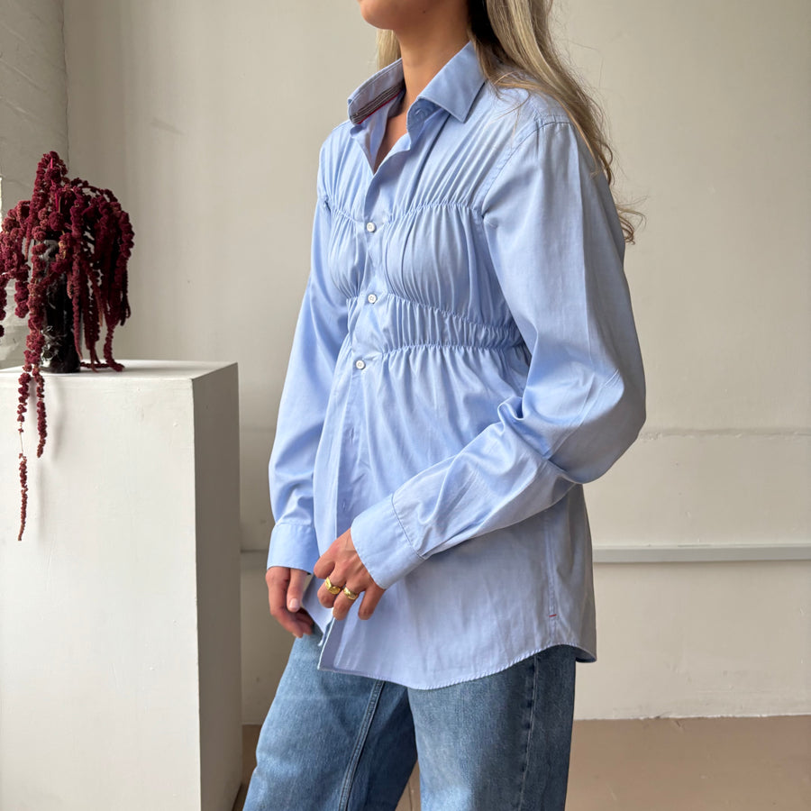 SKY BLUE ELASTIC SHIRT