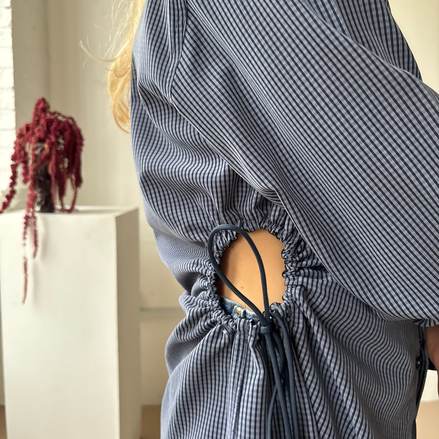 BLUE GREY CINCH SHIRT