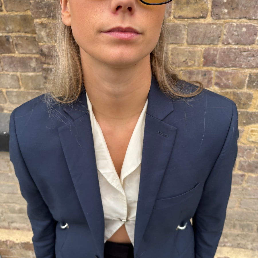 NAVY HARDWARE FRONT BLAZER