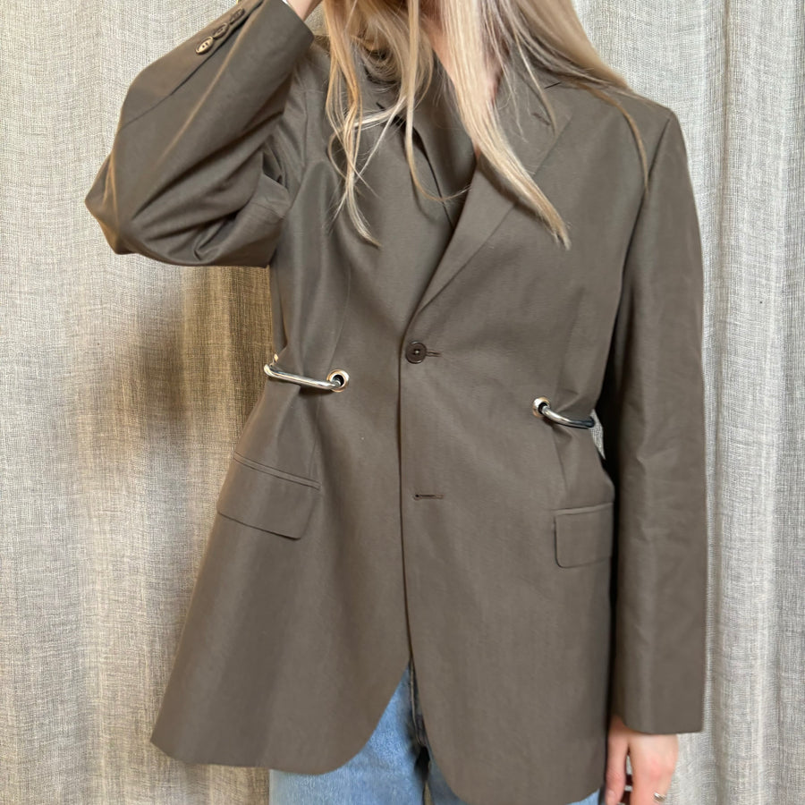 BROWN HARDWARE FRONT BLAZER