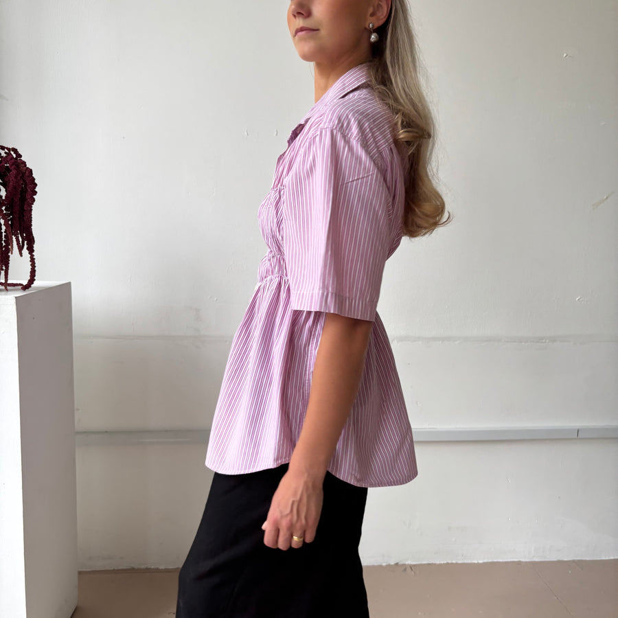 PASTEL PINK ELASTIC SHIRT