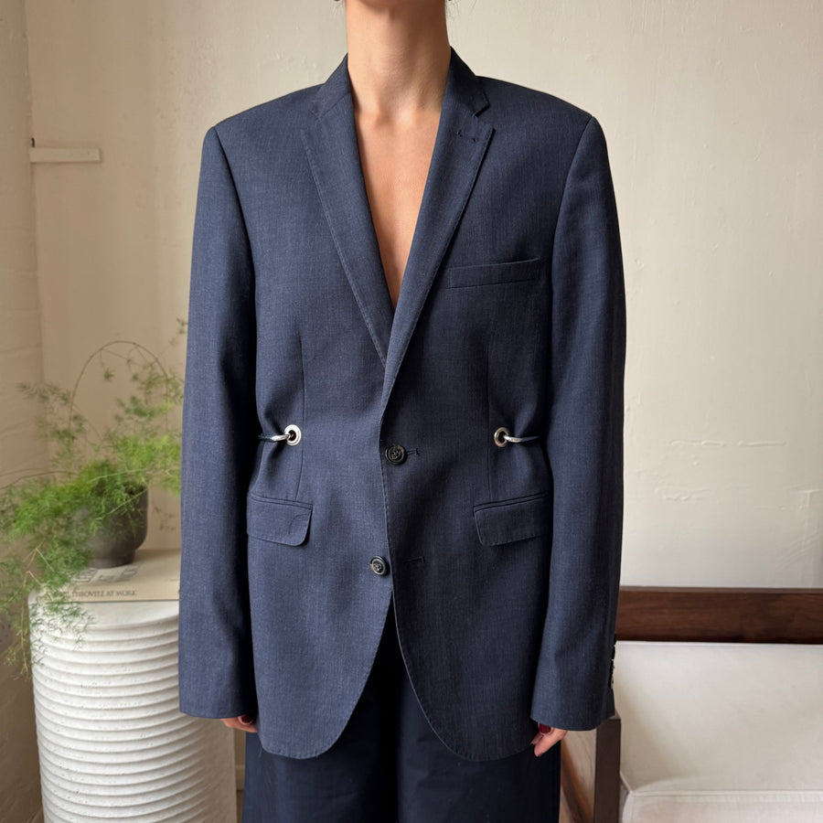 DARK BLUE HARDWARE FRONT BLAZER