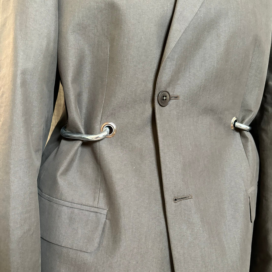 BROWN HARDWARE FRONT BLAZER