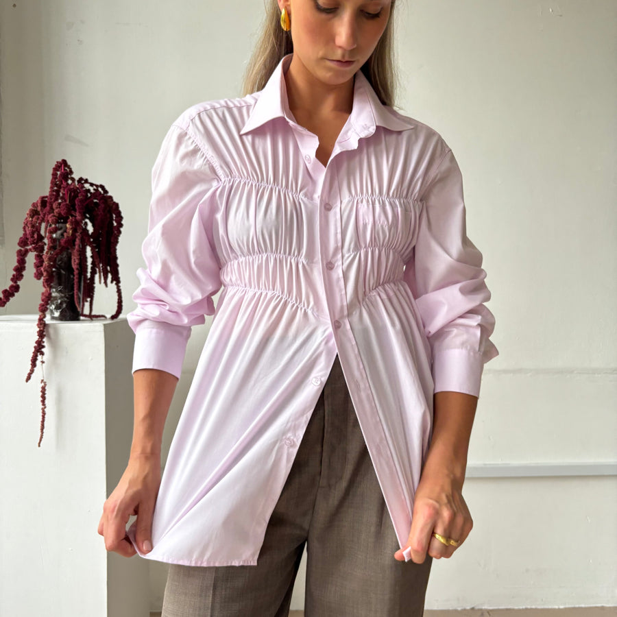 PASTEL PINK ELASTIC SHIRT