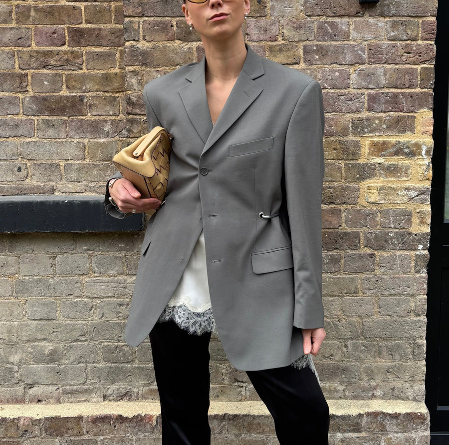 KHAKI HARDWARE FRONT BLAZER