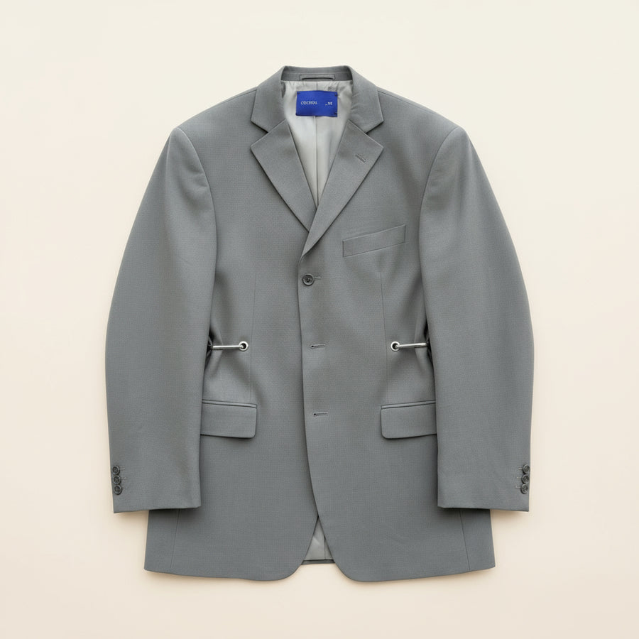 KHAKI HARDWARE FRONT BLAZER