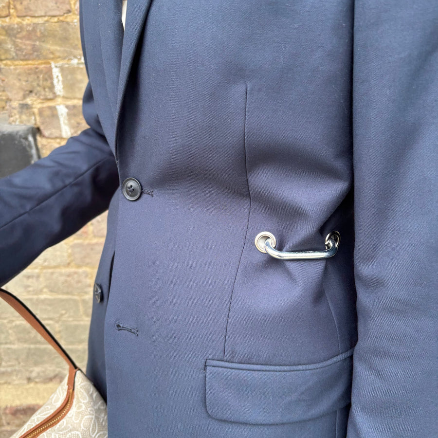 NAVY HARDWARE FRONT BLAZER