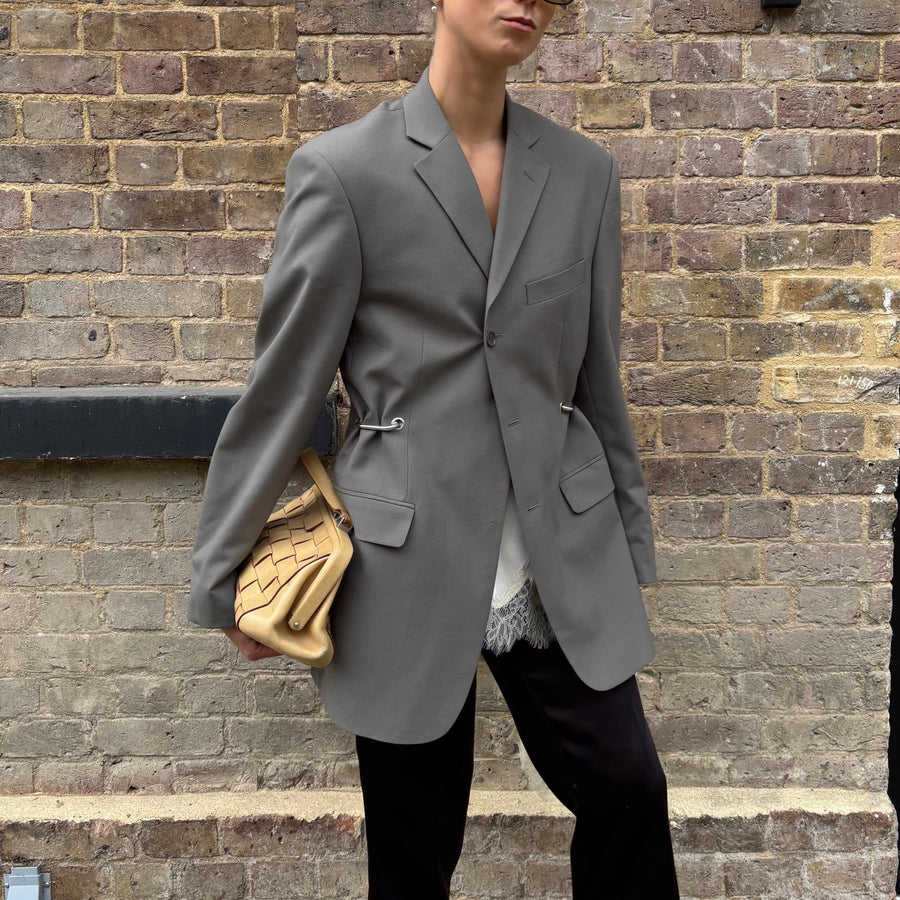 KHAKI HARDWARE FRONT BLAZER