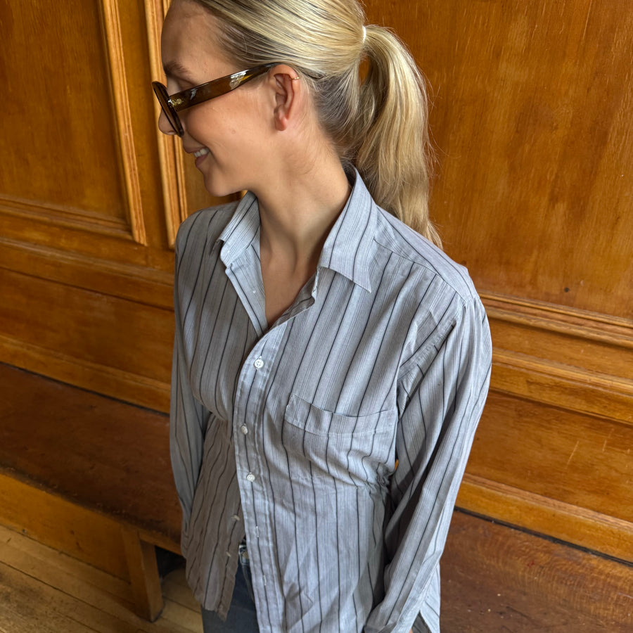 GREY STRIPE SHIRT