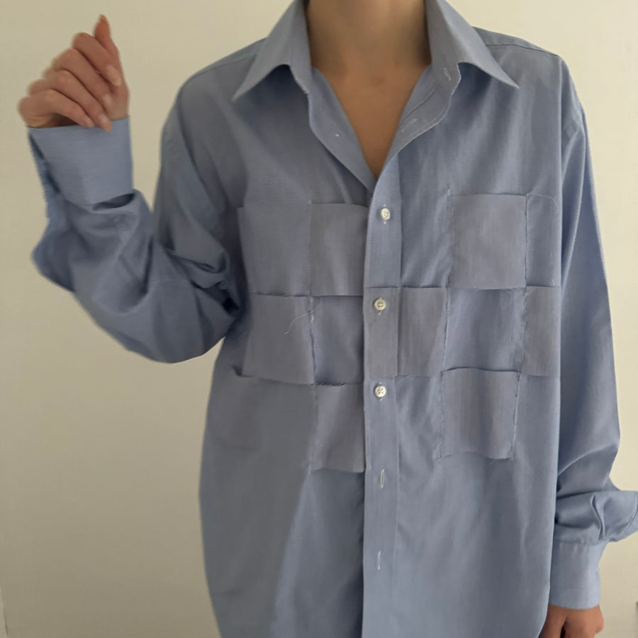 BLUE WOVEN SHIRT NO:2