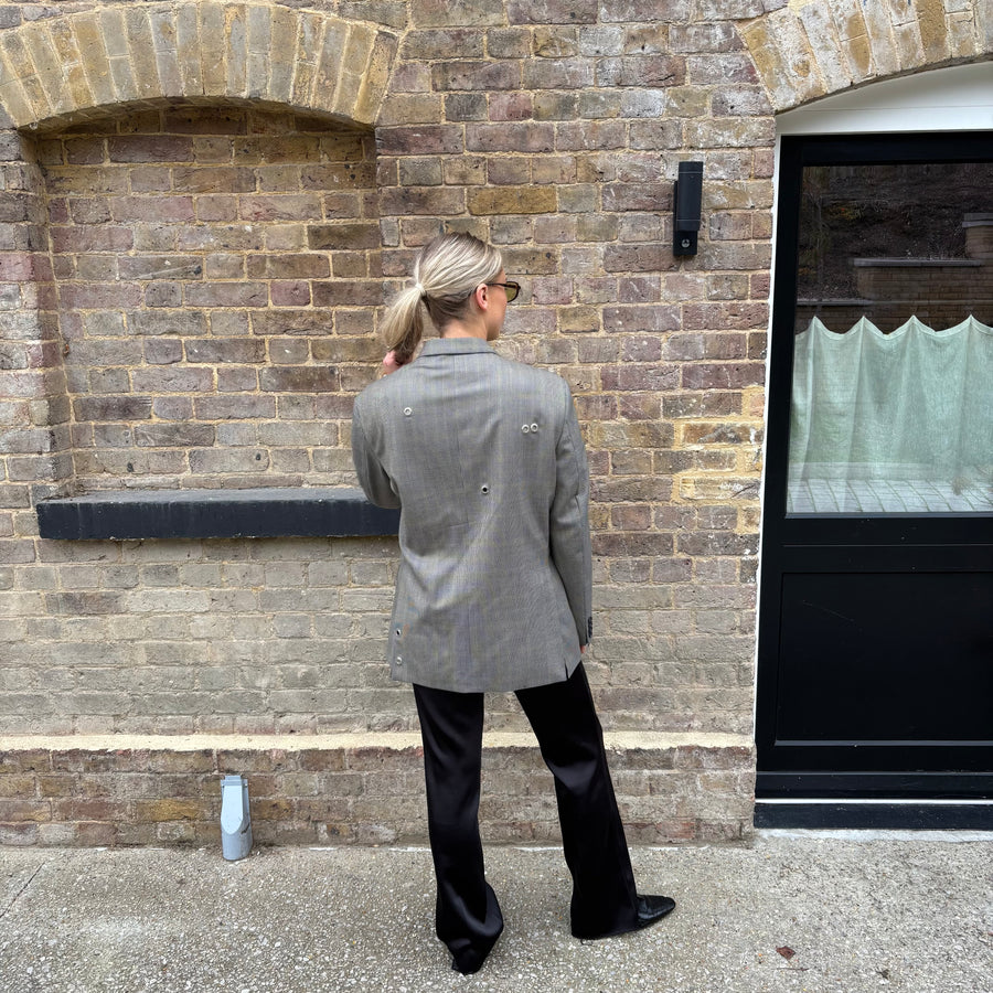 HERITAGE CHECK EYELET BLAZER