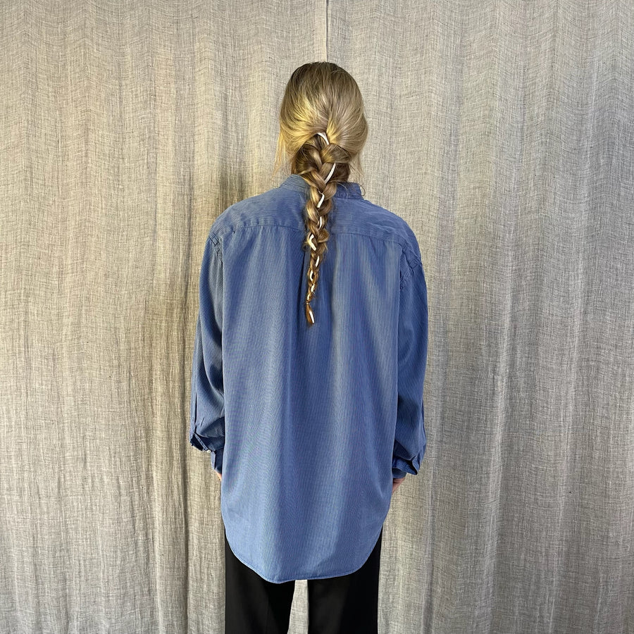 RELAXED BLUE SIMPLE SHIRT