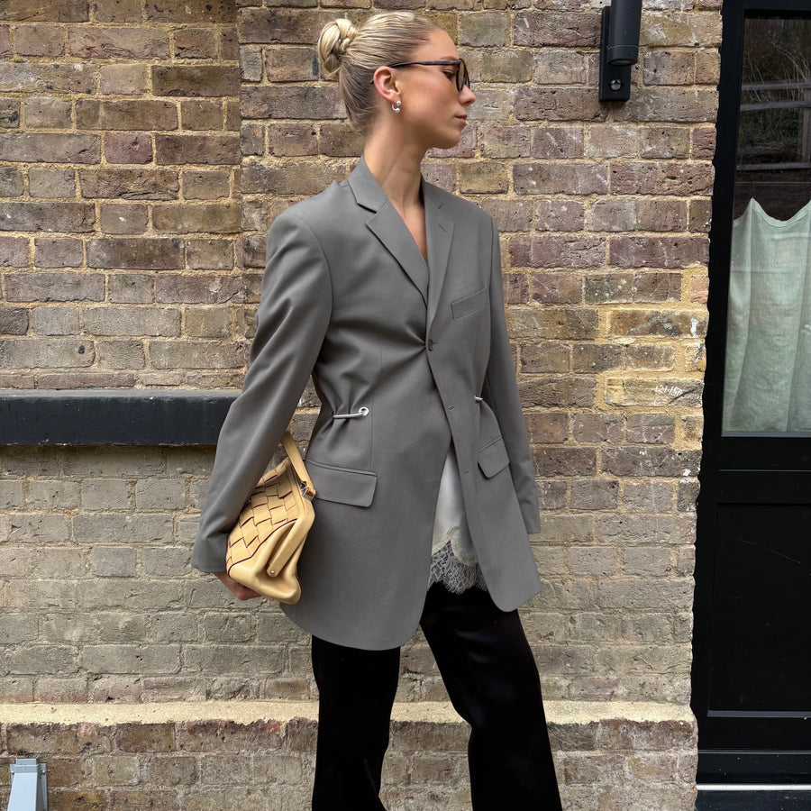 KHAKI HARDWARE FRONT BLAZER