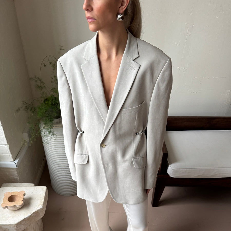 BEIGE HARDWARE FRONT BLAZER