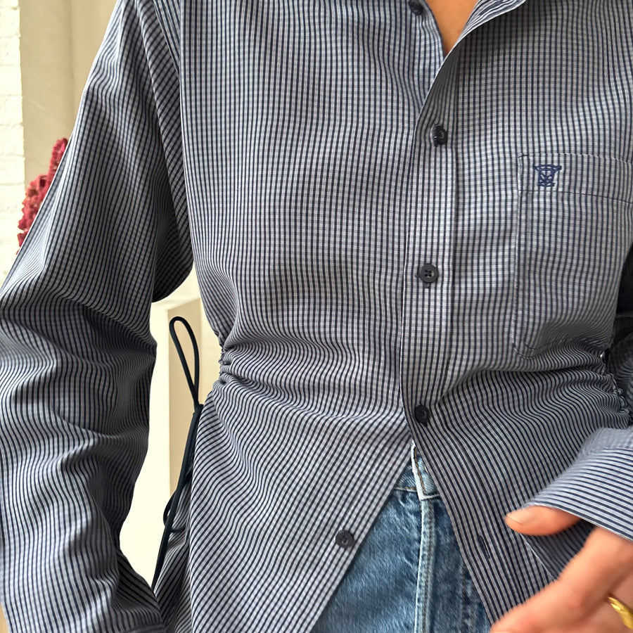 BLUE GREY CINCH SHIRT