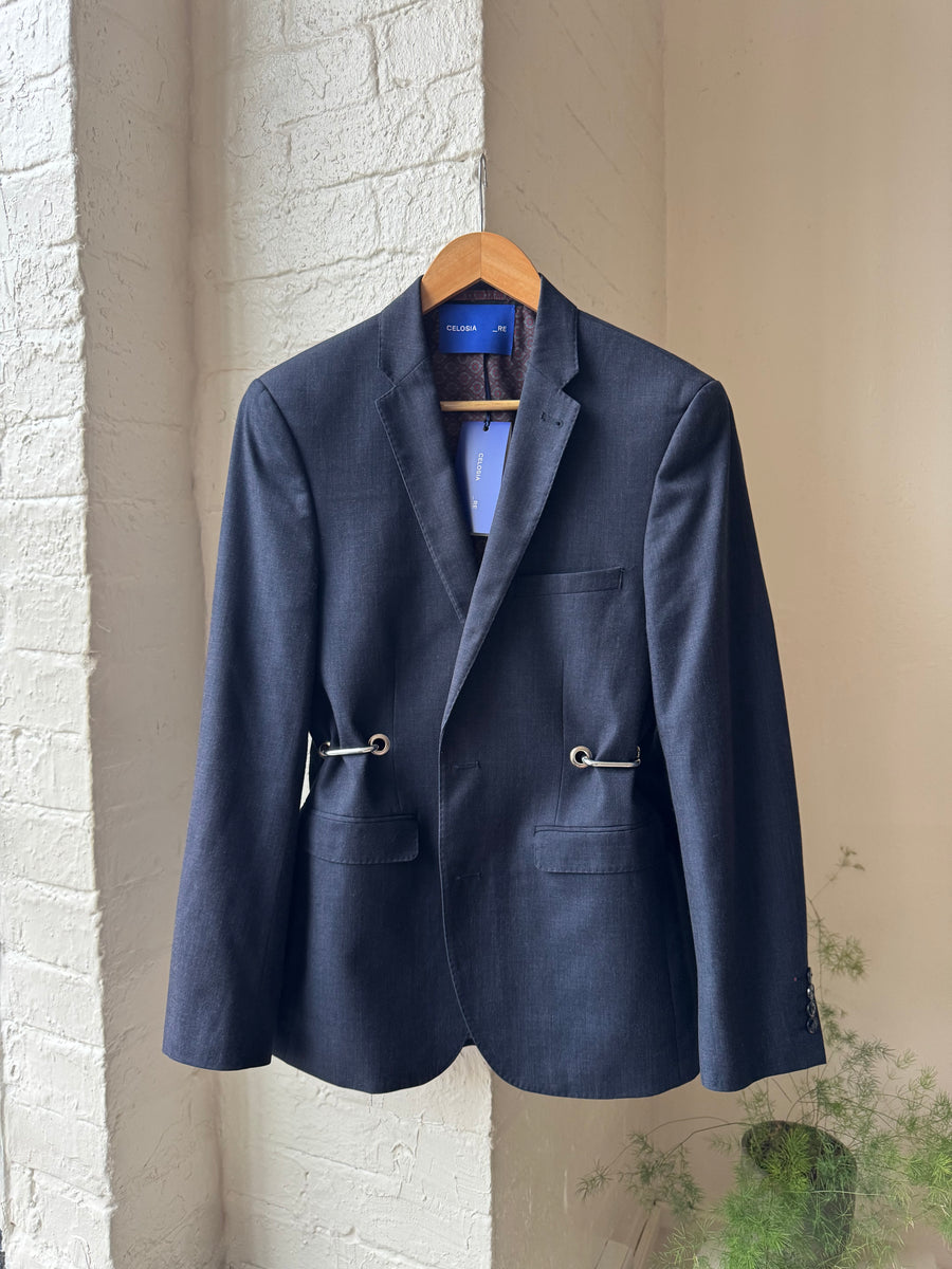 DARK BLUE HARDWARE FRONT BLAZER