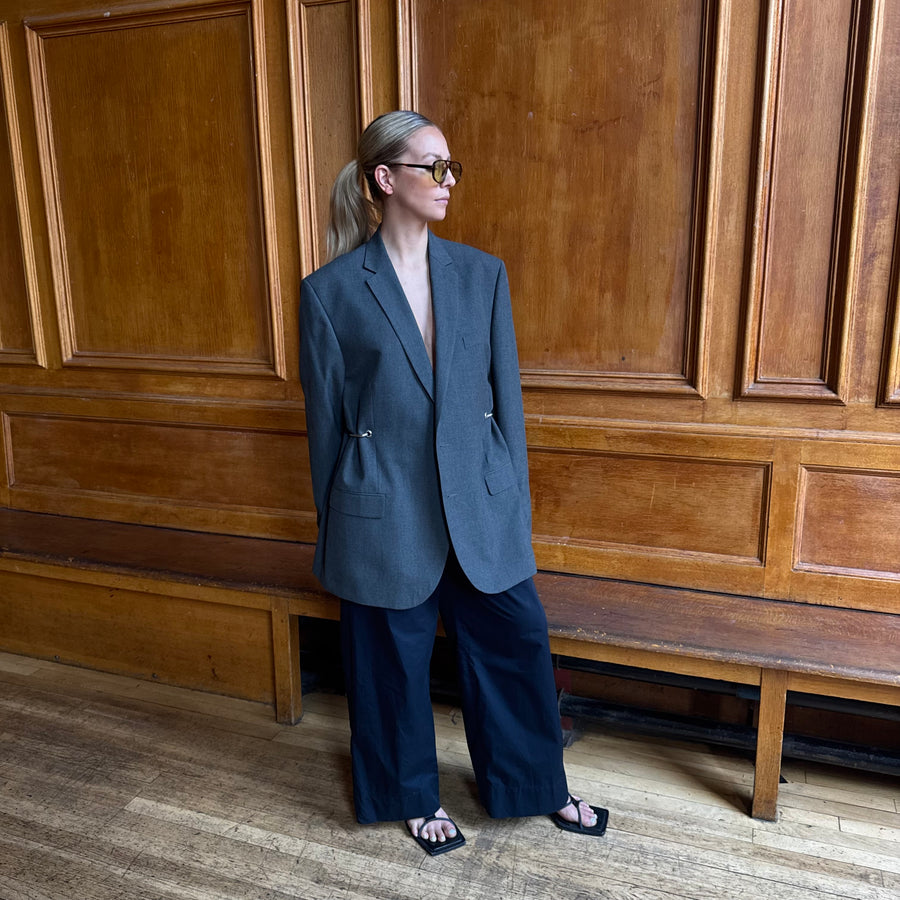 SOFT GREY HARDWARE FRONT BLAZER