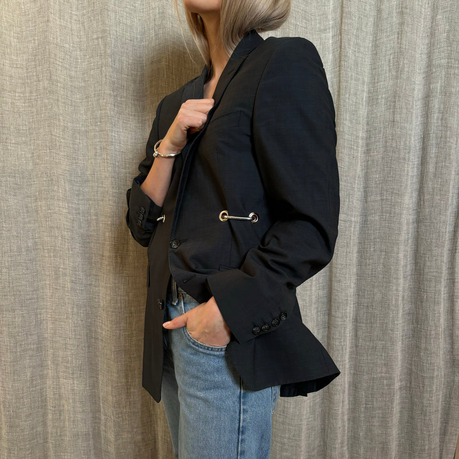 NAVY HARDWARE FRONT BLAZER