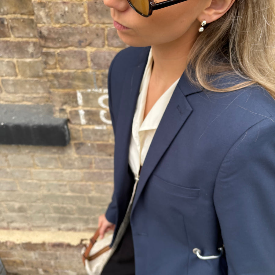 NAVY HARDWARE FRONT BLAZER