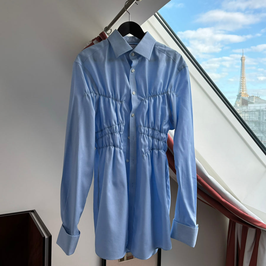 SKY BLUE ELASTIC SHIRT