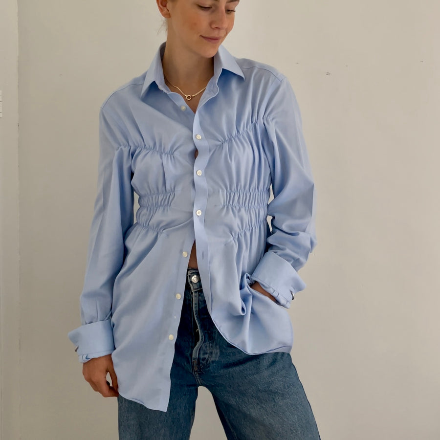 SKY BLUE ELASTIC SHIRT