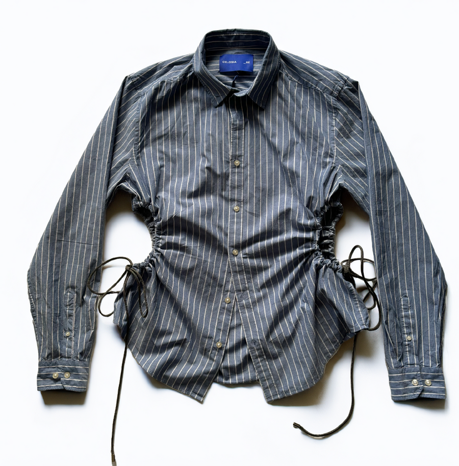 BLUE STRIPE CINCH SHIRT