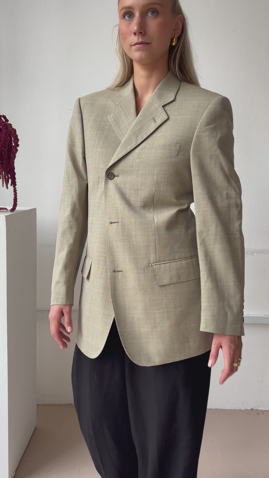 SAND HARDWARE BACK BLAZER