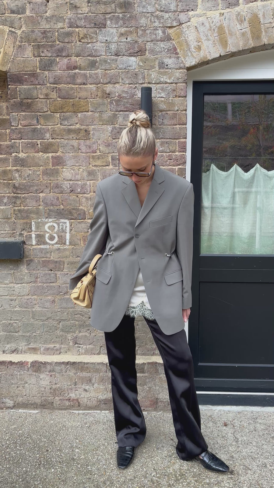 KHAKI HARDWARE FRONT BLAZER