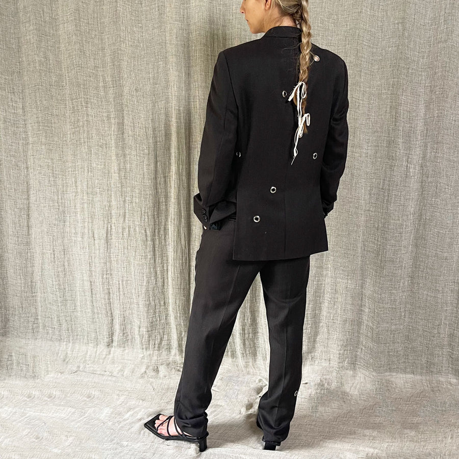 DARK EYELET SUIT